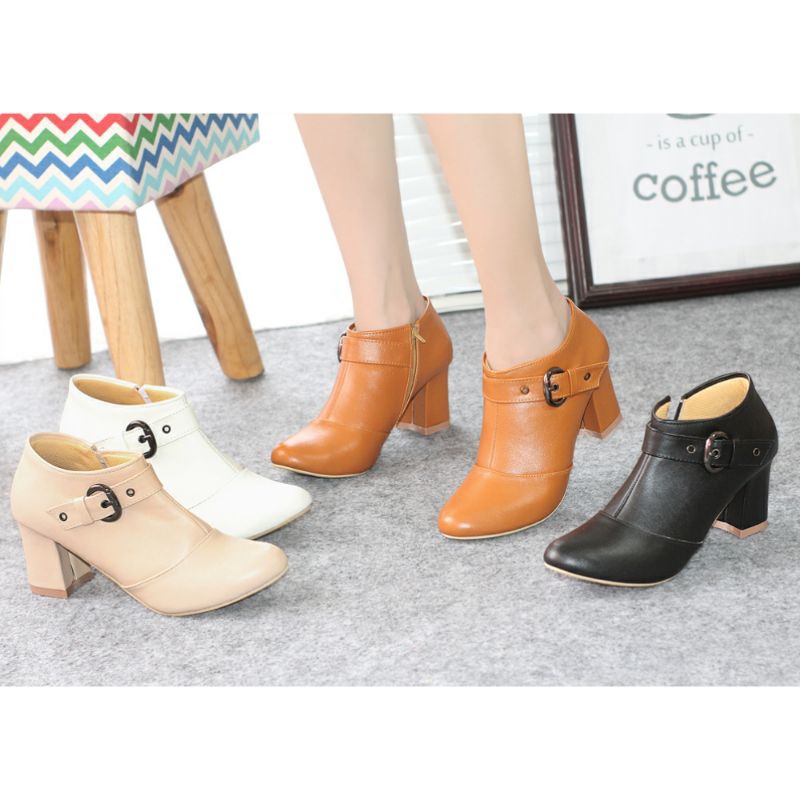 Sepatu Boots Heels Hak Tahu