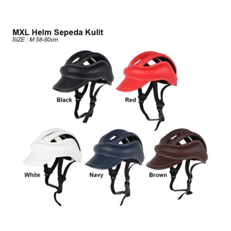 MXL Helm Sepeda Topi Kulit