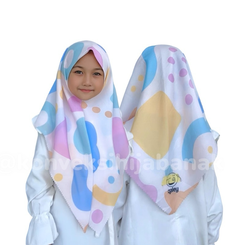 VOAL PRINTING INSTANT ANAK MOTIF PASTEL / HIJAB ANAK INSTAN / HIJAB PRINTING ANAK / HIJAB MOTIF
