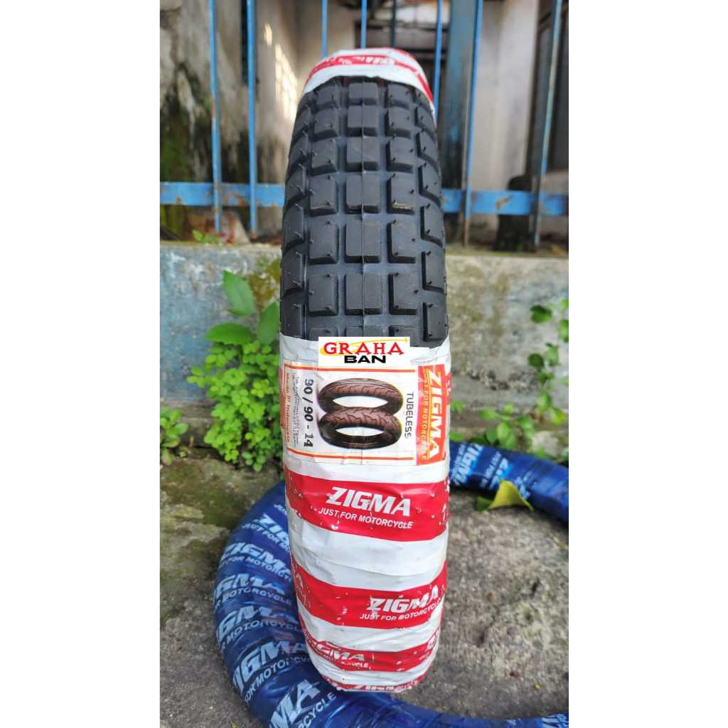 Ban Trail Zigma 90/90-14 Ring 14 Tubeles ban matic 90/90-14 ban zigma 90/90-14 ban motor ring 14 ban