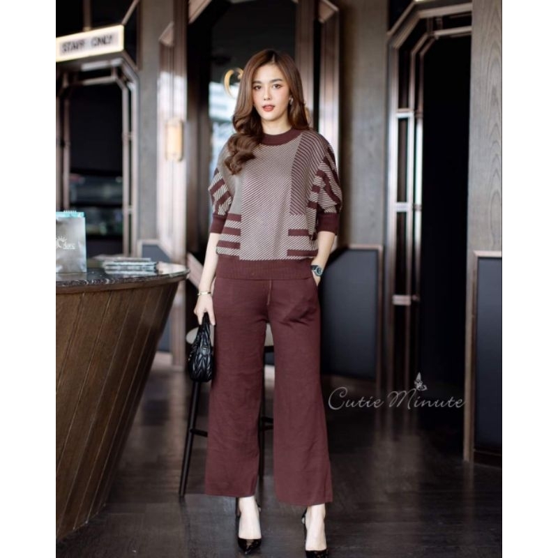Stelan Cutie Minute Import Bangkok Stelan Kondangan Stelan Rajut Jumbo Stelan Pesta Stelan Santai St