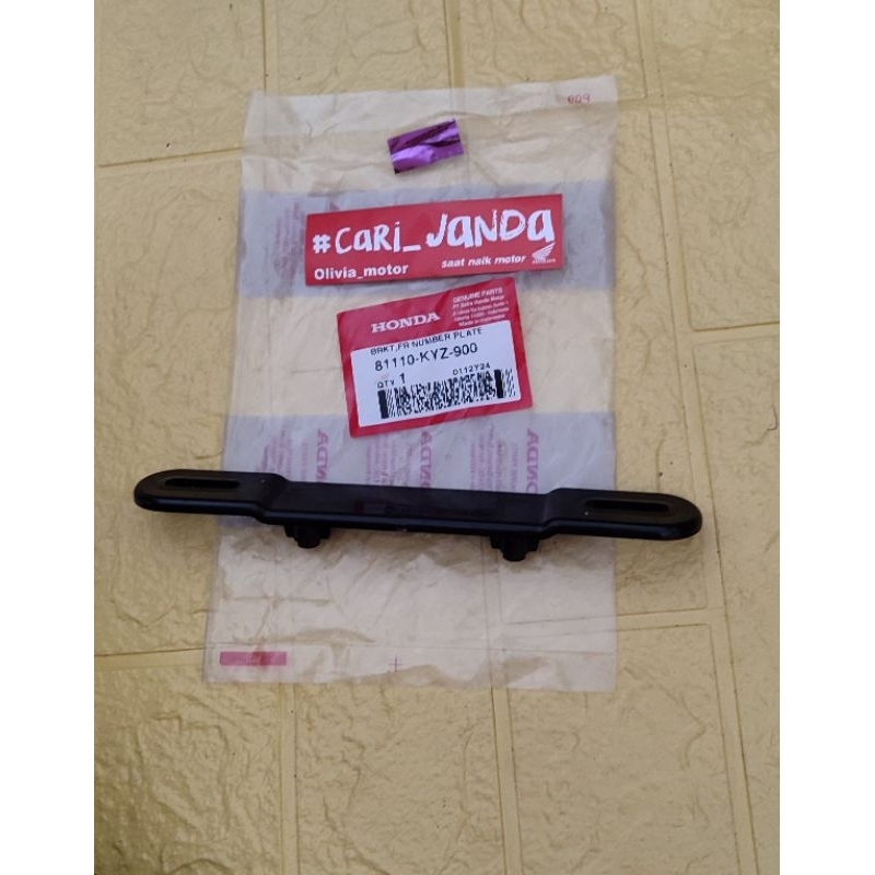 BRECKET FR NUMBER PLATE DUDUKAN PLAT NOMOR DEPAN VARIO125150 81110-KYZ-900