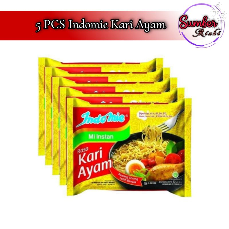 

PAKET 5 PCS Indomie Kari Ayam Kuah