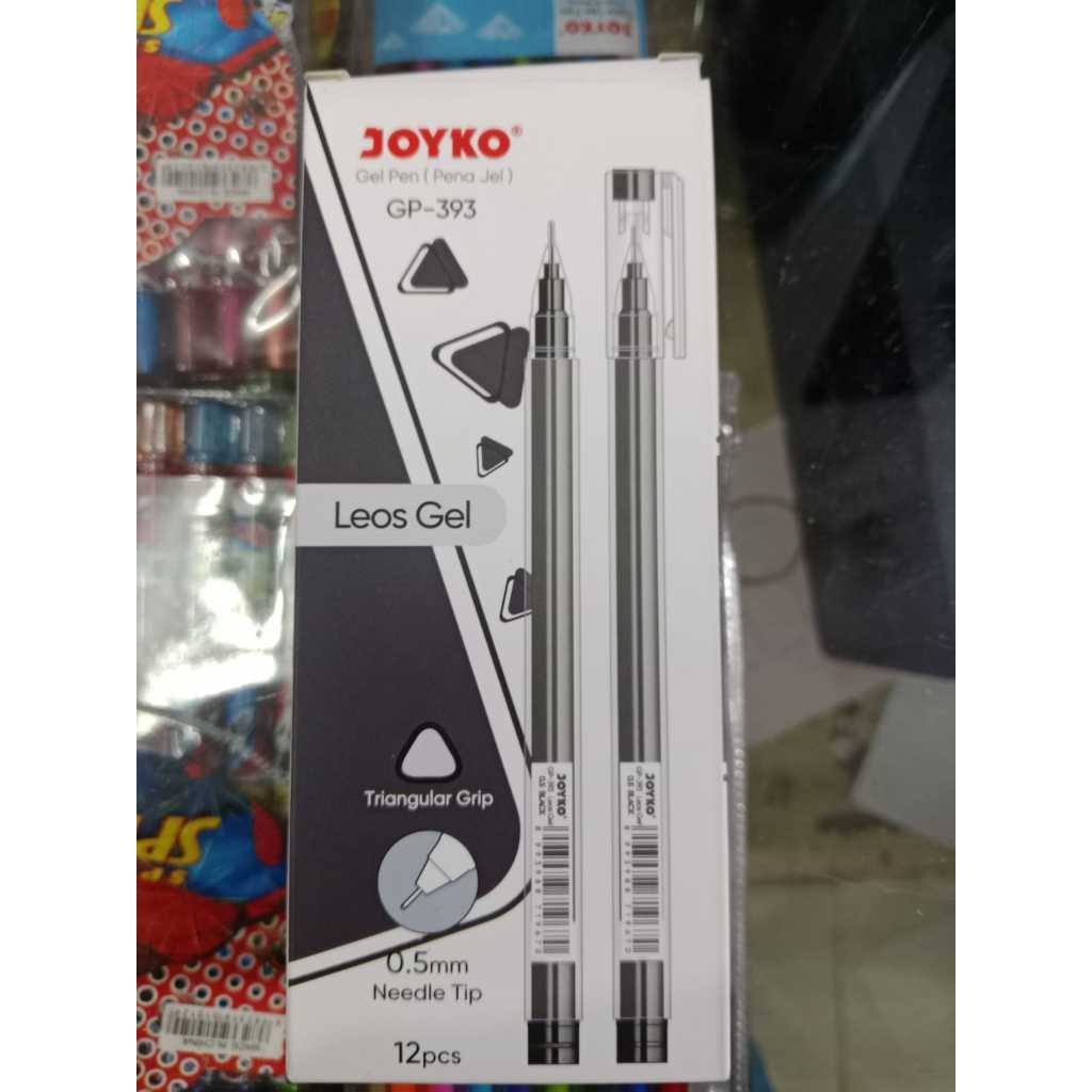 

Pena Gel JOYKO GP 393 Leos 0.5mm HITAM 1pack -12pcs