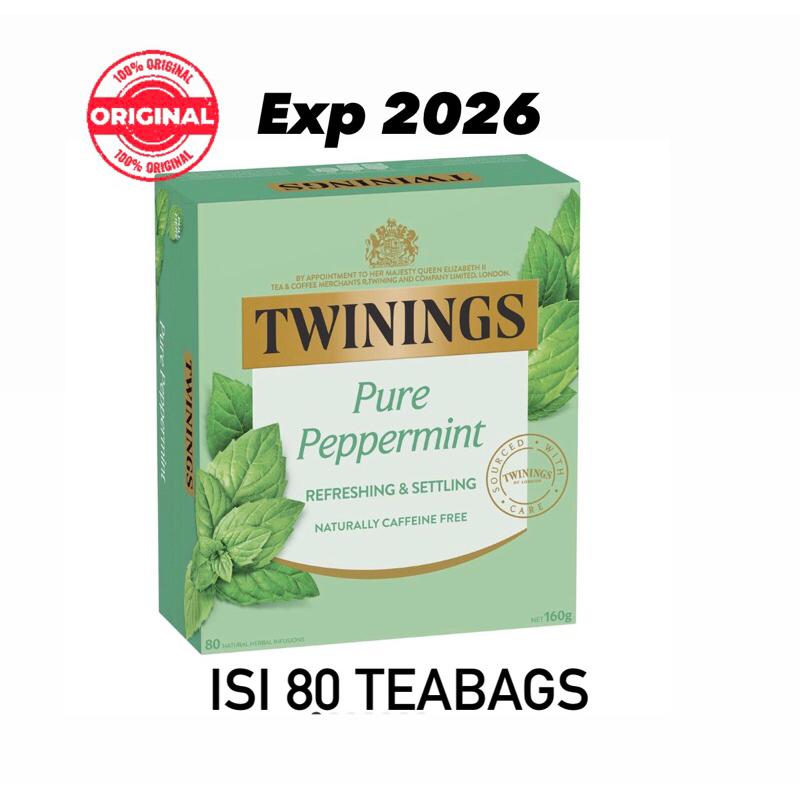 

Twinings Pure Peppermint Tea 80 bag