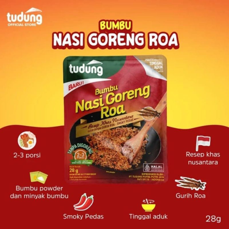 

NASI GORENG ROA TUDUNG INSTAN