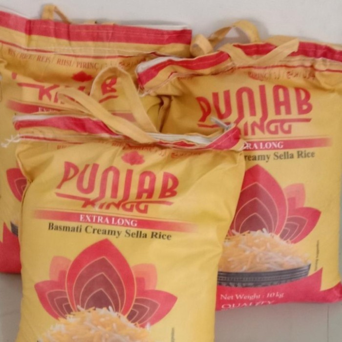 

Beras Basmati PUNJAB KING Basmati Creamy Sella RIce Kemasan Tas 5 KG