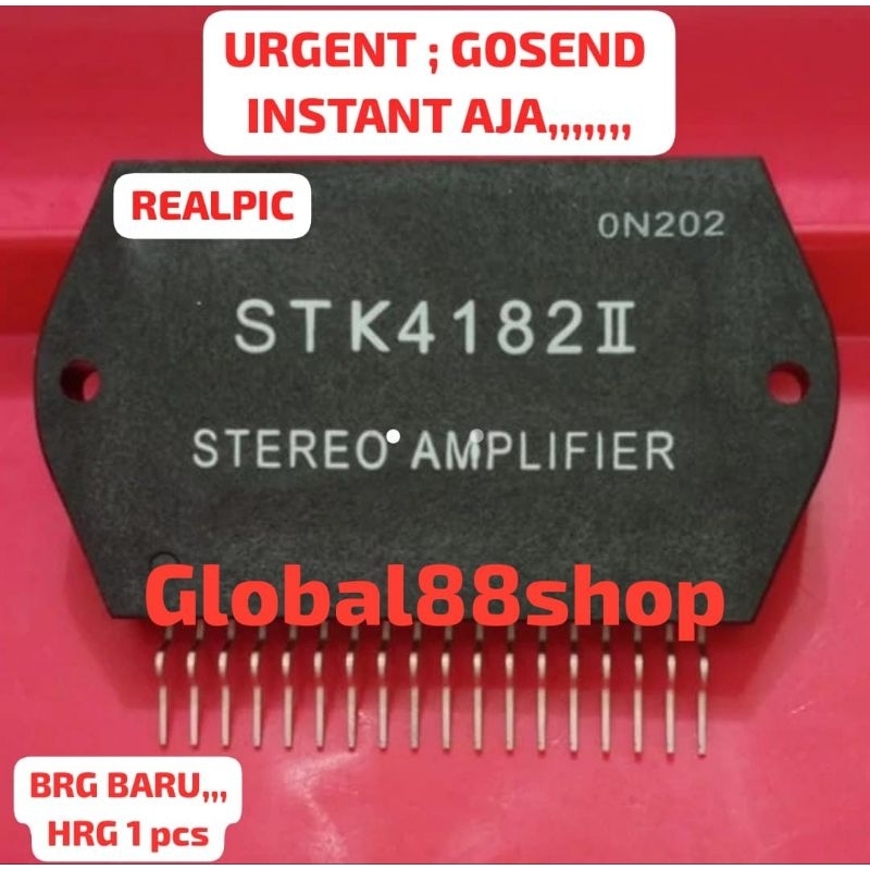 1pcs STK4182 II STK 4182 II ORIGINAL ASLI POWER AUDIO AMPLIFIER IC TRANSISTOR IGBT PSU SUPPLY