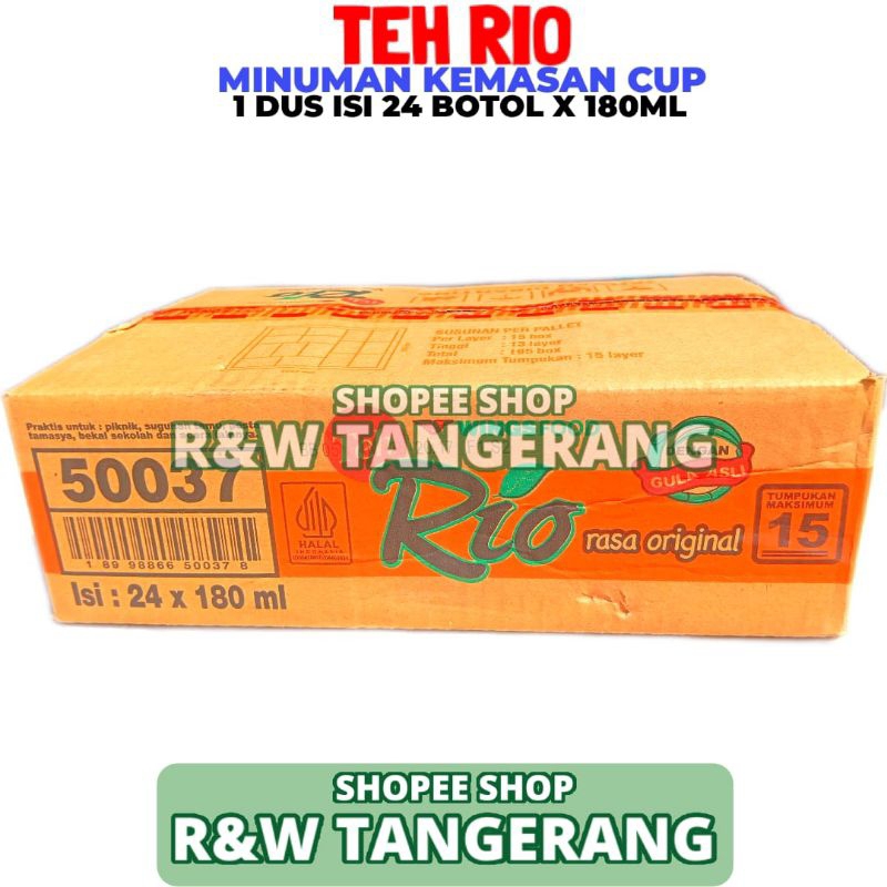 

Teh Rio Rasa Original 1 Dus Isi 24 Cup 180ml