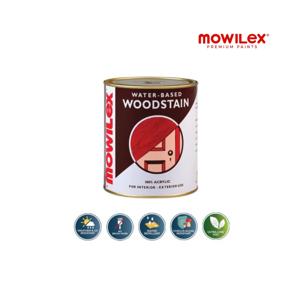 Mowilex Woodstain Cat Pelapis Kayu/ Politur Kayu Premium 1 Liter