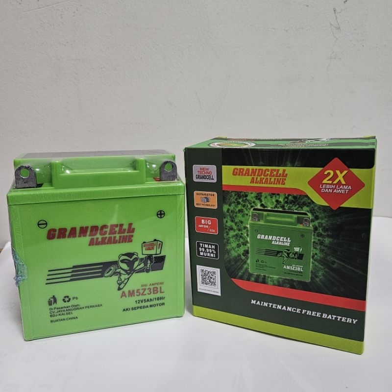 Aki Alkaline Grandcell AM5Z3BL Full kering (JAMINAN ORIGINAL 100%  GARANSI 3 BULAN)