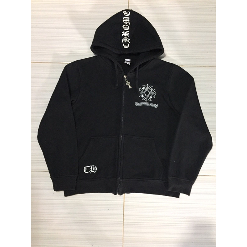 Hoodie zipper chrome hearts