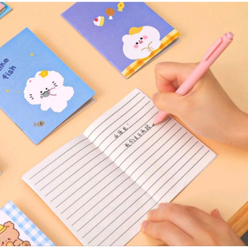 

Buku Tulis Mini Motif Kartun Karakter Lucu