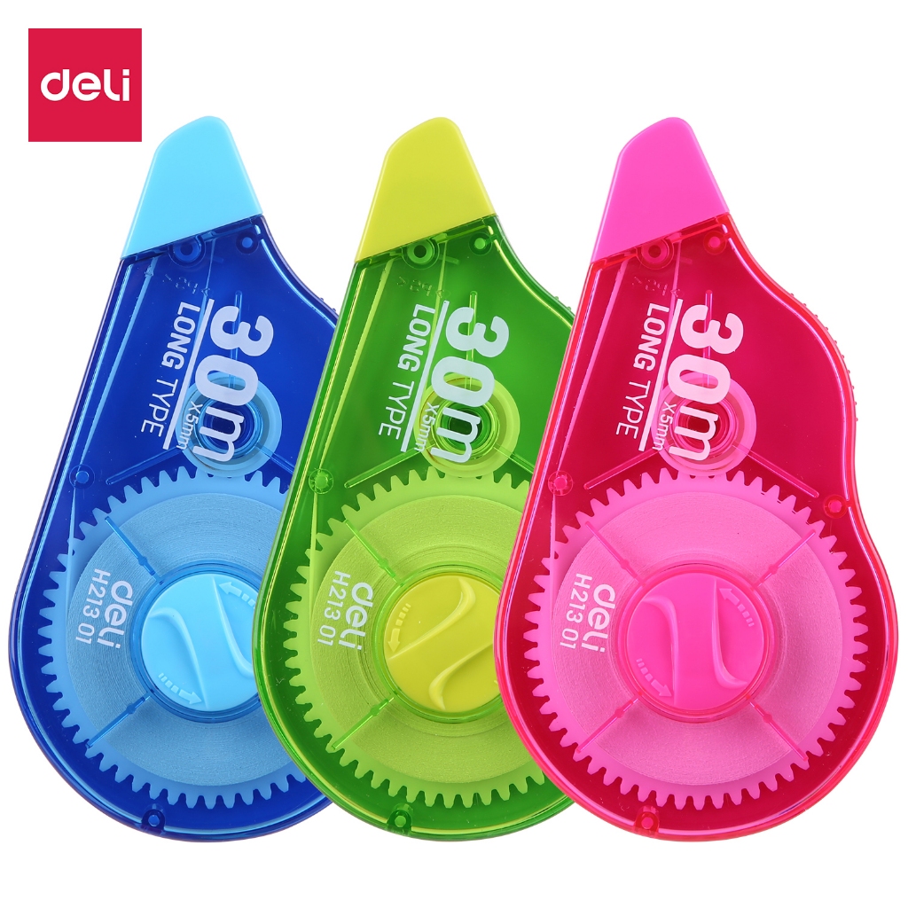 

Deli Correction Tape / Tipe-X kertas Deli 30m H21301