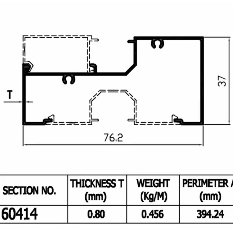 Aluminium Dacon Kusen 3" 60414 Kusen Z Sekrup Aluminium Batangan