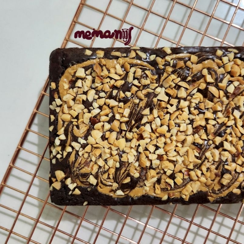 

Skippy Brownie 22 x 10 Memaniis | Dengan taburan Callebaut | Brownies Panggang