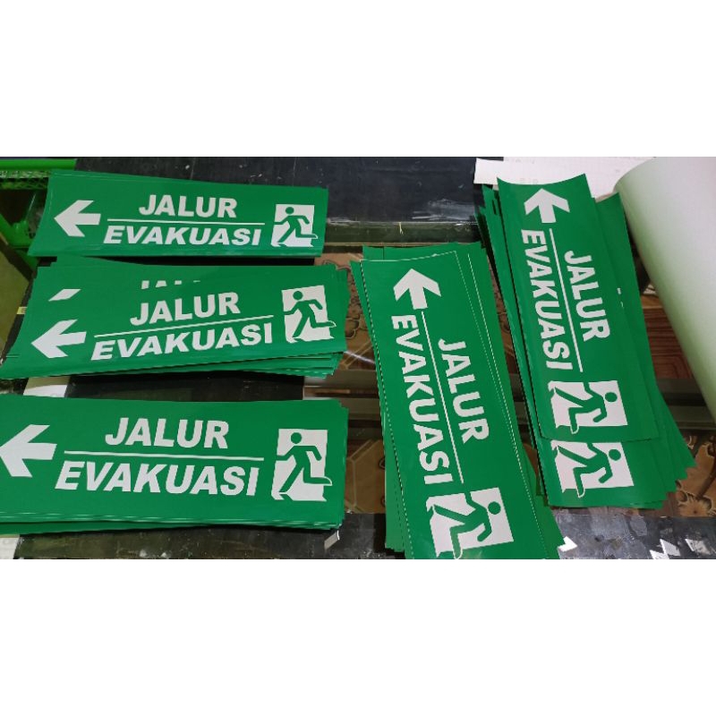 

Sticker sign Jalur Evakuasi