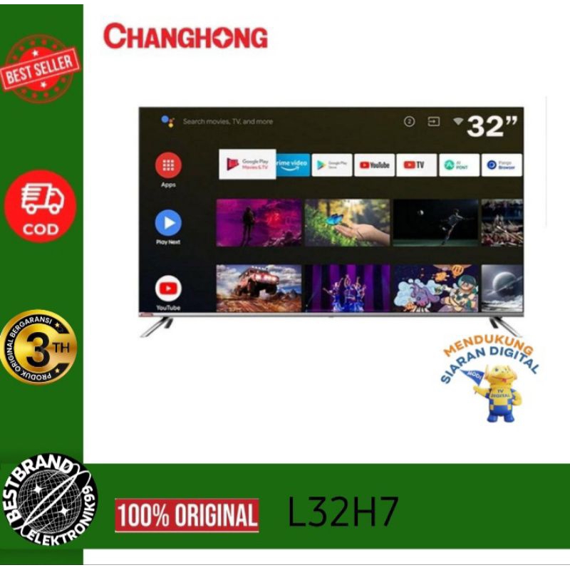 CHANGHONG L32H7 LED TV 32INCH ANDROID DIGITAL TV L-32H7