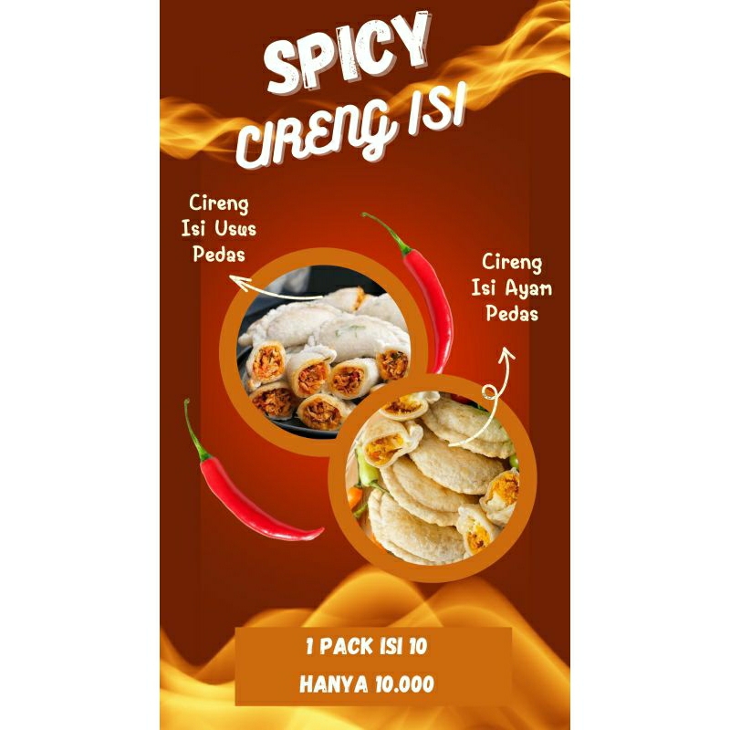 

CIRENG ISI AYAM SUWIR PEDAS