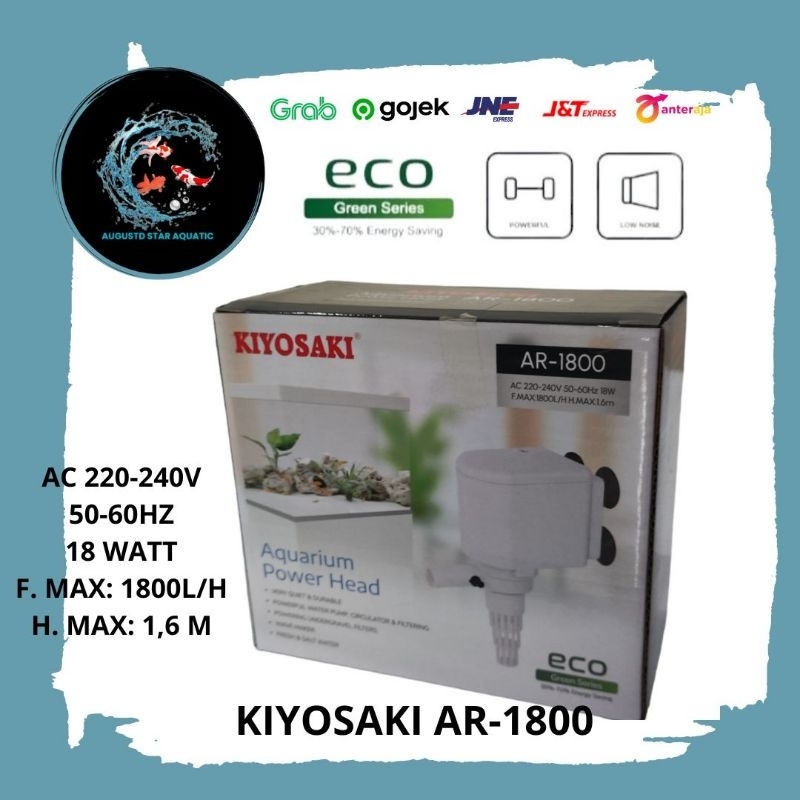 KIYOSAKI AR 1800 Mesin Pompa Celup Aquarium Kolam Power Head KIYOSAKI AR 1800