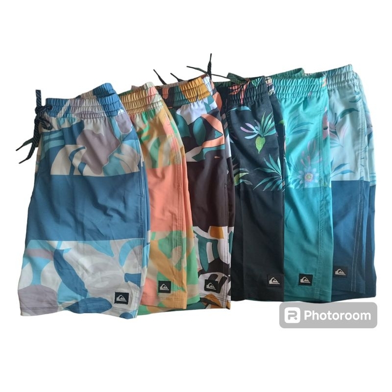 Boardshort Quiksilver pinggang karet Boardshort original Boardshort Quiksilver