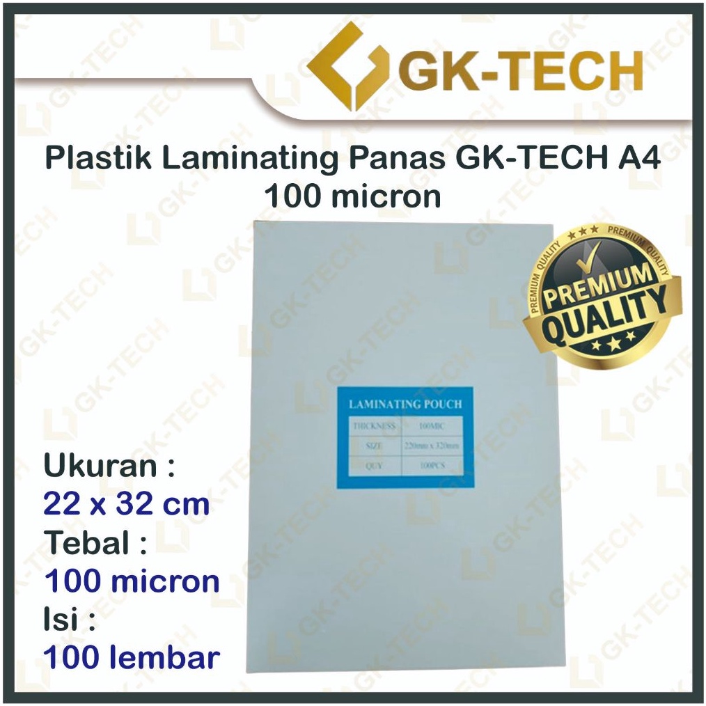 

Plastik Laminating GKTech F4A4 Laminasi Panas Hot Laminating 1 mikron ART V8H1
