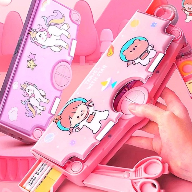 

Premium Tempat Kotak pensil Multipurpose Pencil Case Pencil Unique Stationery Set Back to School Gift Set for Kids ART A5N5