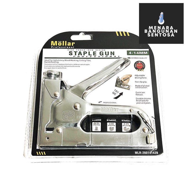 

Staple Gun Mollar 3 in 1 Staples Stapler Tembak Heavy Duty ART R5M5