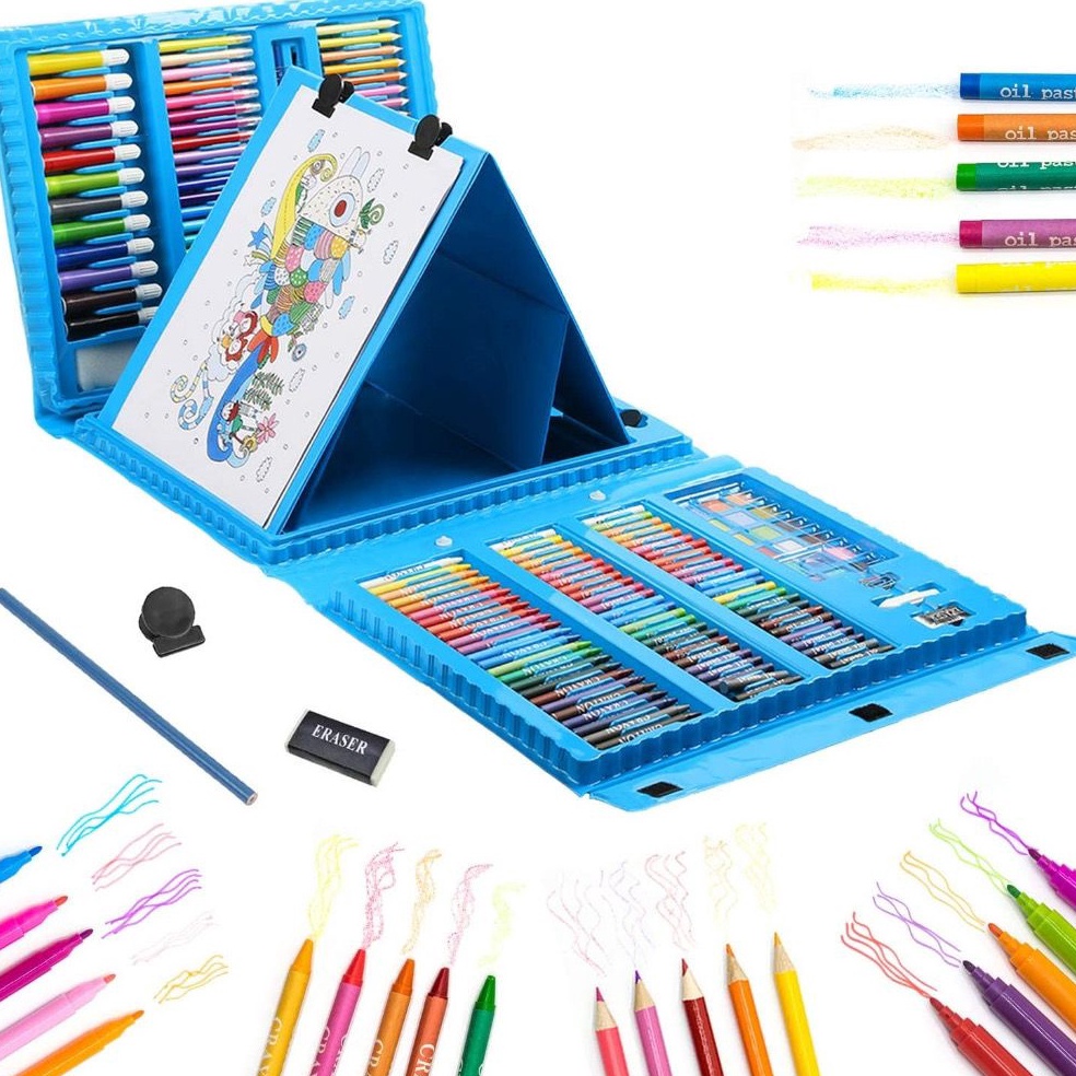 

OLV HOUSEWARE CRAYON SET 28 PCS KOMPLIT ALAT MENGGAMBAR MEWARNAI ANAK ALAT LUKIS PENSIL WARNA KRAYON ANAK DRAWING COLOURING TOOLS MEGA ART 28 PCS KADO ULTAH ART A4C2