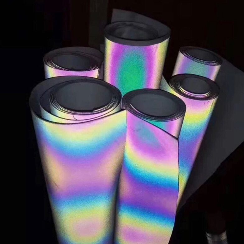 

polyflex reflektif rainbow meteran lebar 6cm best quality ART A6O1