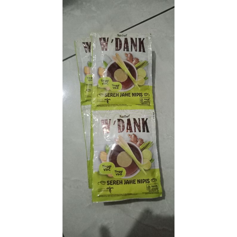 

Nutrisari W'Dank Sereh Jahe Nipis 1 Renteng isi 10 Sachet