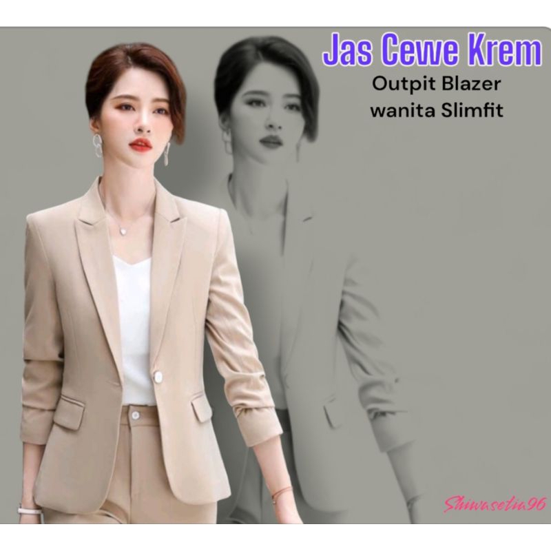 Jas Blazer wanita Slimfit | Baju blazer perempuan | Jas Formal wanita