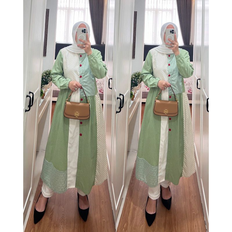 MIDI ORI SEMUT MIDI Syaina By S-mut  MIDI DRESS MIDI LINEN MIDI DRESS SEMUT