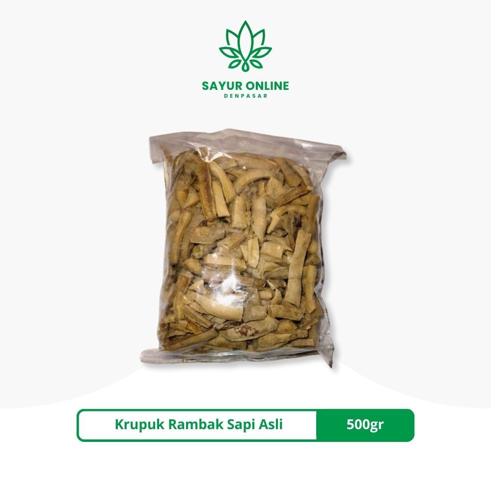 

Kerupuk Rambak Sapi Asli 500gr - Sayur Online Denpasar