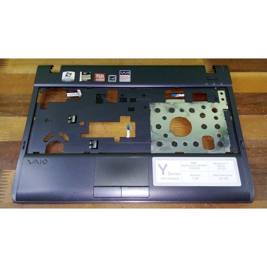 Casing Frame Keyboard Palmrest Laptop Sony Vaio VPCYB35AG PCG 31311W