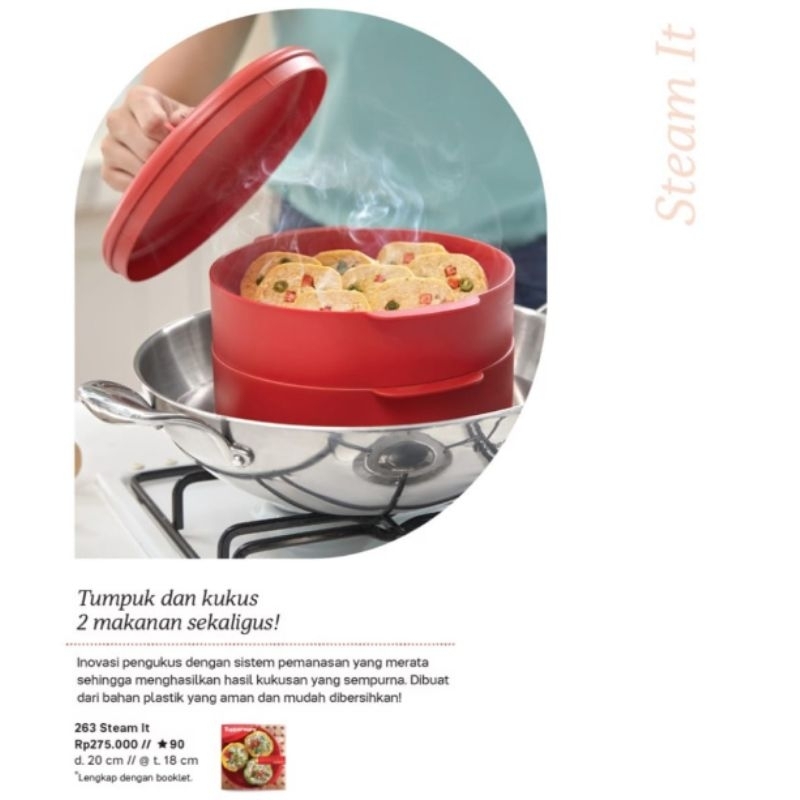 Steamit kukusan Tupperware