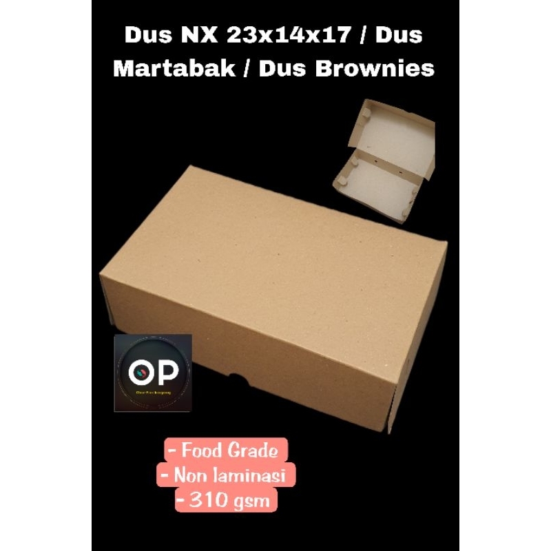 

Dus NX 23x14x7cm / Dus Martabak / Dus Brownies / Box Martabak / Box Brownies / Box Serbaguna / Box 23x14x7cm
