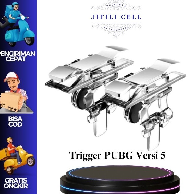 Murah Banget PkY New Trigger Versi 5 PUBG Transparant L1 R1 Fire Shooter  Alat Console Game Murah