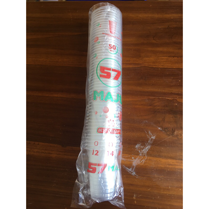 Gelas Plastik 14 OZ Merk Maju 57