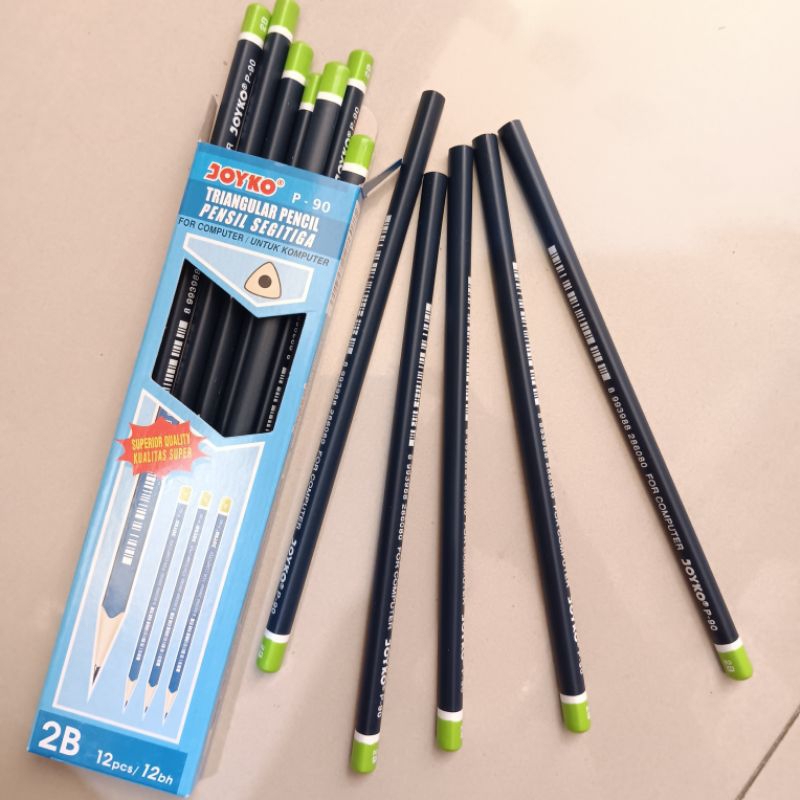 

pensil joyko p-90 murah 1 pack isi 12 pcs pensil segitiga murah grosir