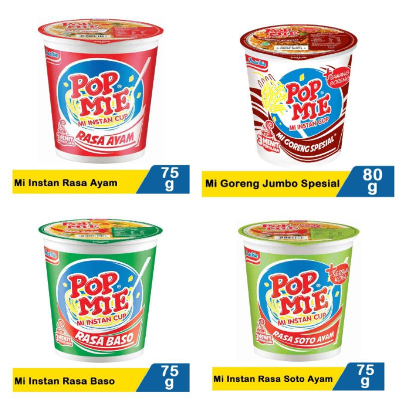 Pop mie cup - mie instan cup 75g