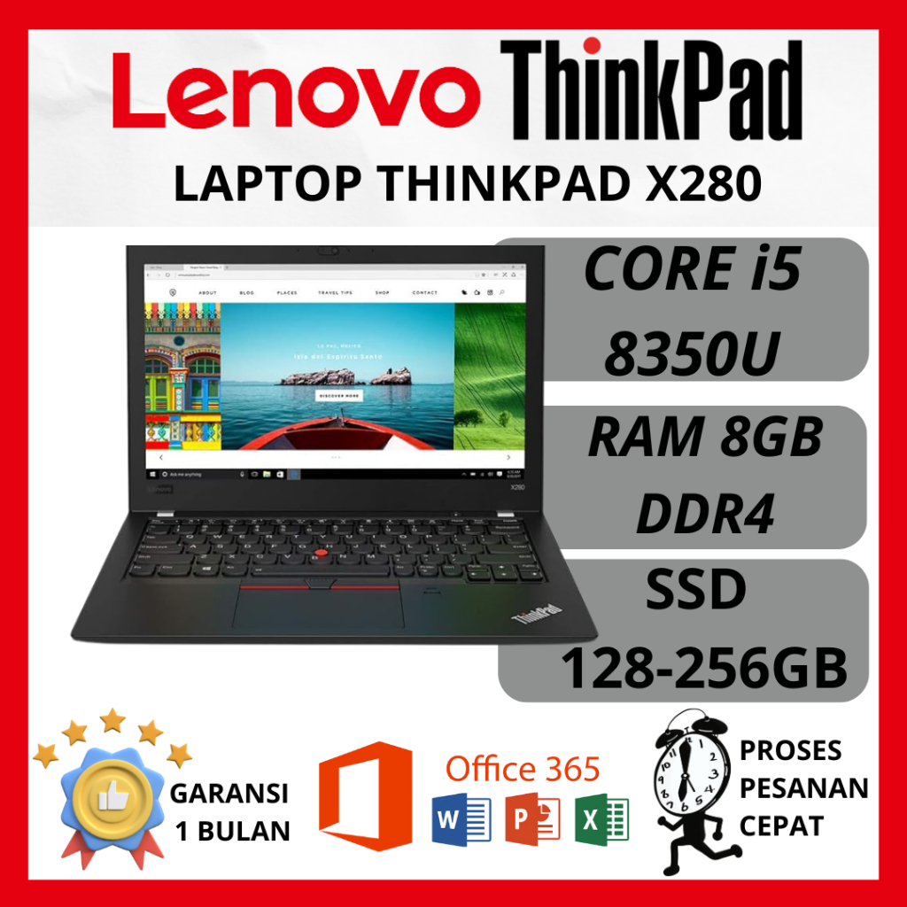 Lenovo Thinkpad X series/X280/X390 Core i3-Core i5-Core i7