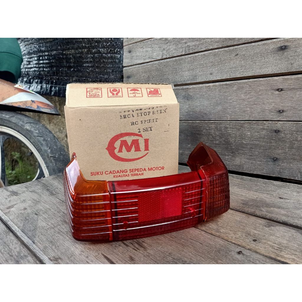 Mika stop rc100 merah mika stopan lampu belakang rc100 merah kaca lampu stopan lampu belakang rc100 