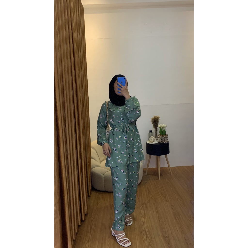 Setelan Jumbo ld 110 120 130 140 One Set Rayon Terbaru Setcel Big Size XXL XXXL Free Masker Okia