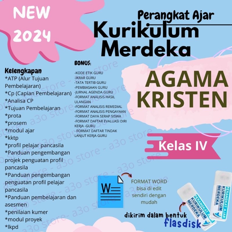 RPP MERDEKA  / modul ajar / RPP AGAMA KRISTEN KRLAS 4 SD kurikulum merdeka