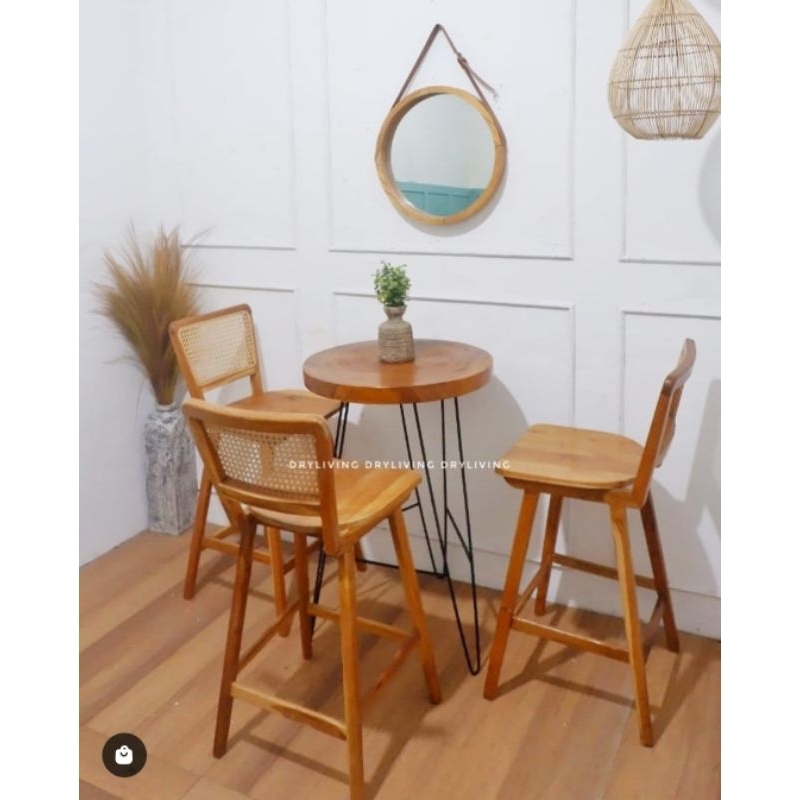BAR STOOL KAYU JATI