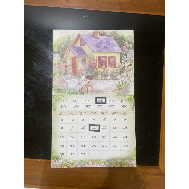 

kalender pajangan preloved