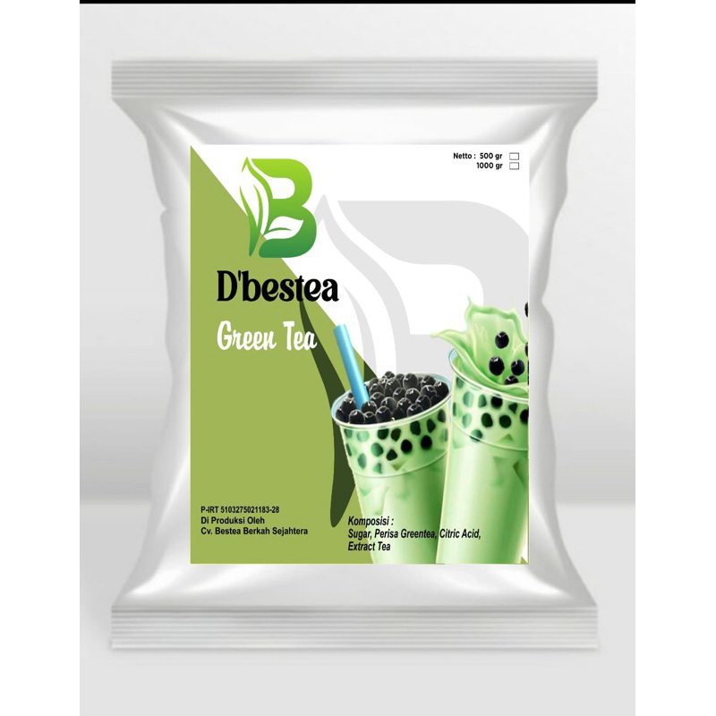 

Bubuk Minuman Rasa Green Tea Reguler 1 kg powder drink