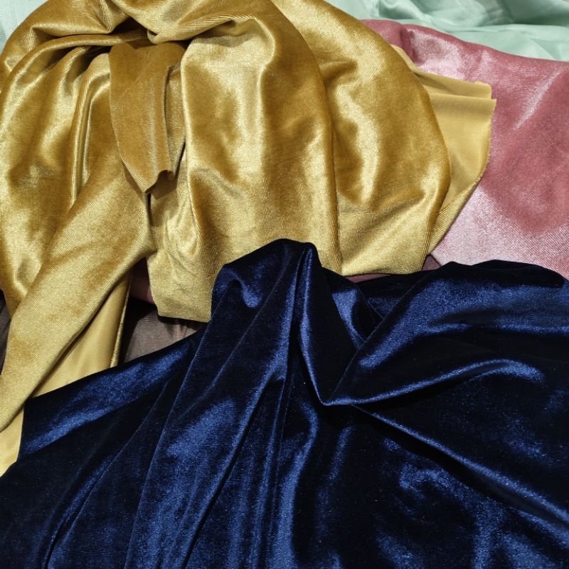 kain beludru/bahan bludru/beludru velvet korea/bludru polos stretch