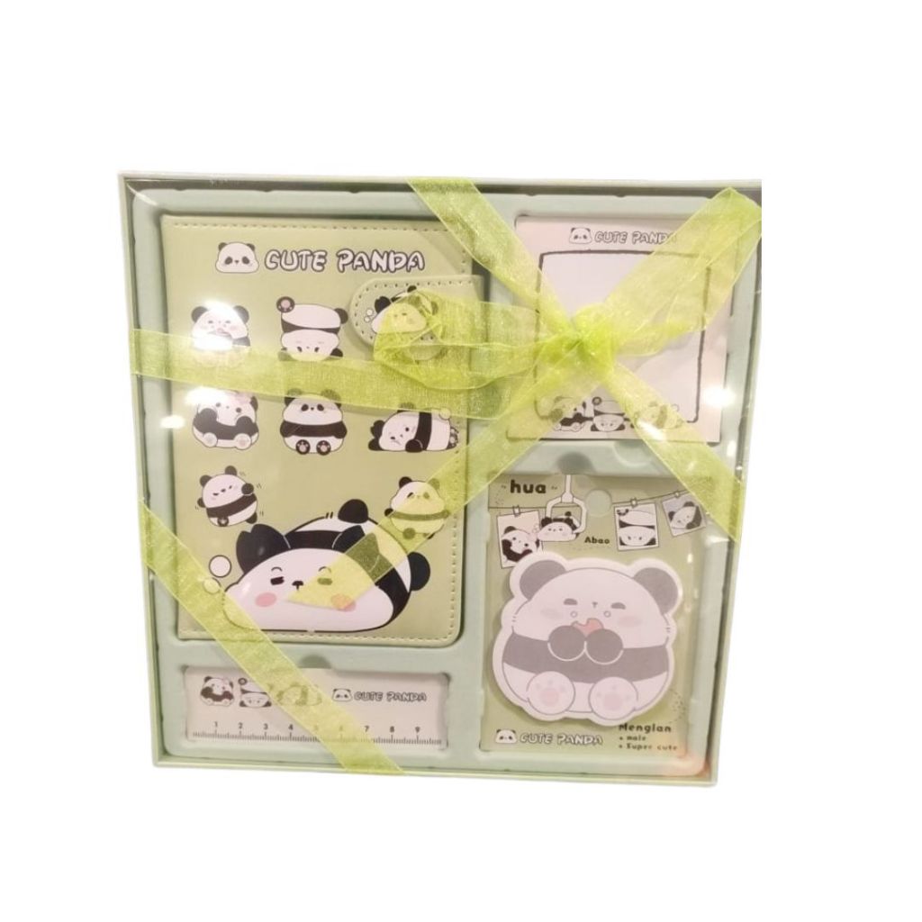 

Gramedia Makassar = Kako Cute Panda Stationery Set Box Green